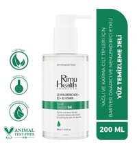Rimu Health Products Karma ve Yağlı Ciltler Su Bazlı Yüz Temizleme Jeli 200 ml