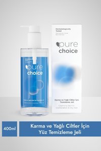 Pure Choice Alkolsüz Karma ve Yağlı Ciltler Su Bazlı Yüz Temizleme Jeli 400 ml