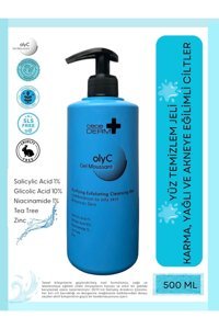 Cece Derm olyC Alkolsüz Karma ve Yağlı Ciltler Su Bazlı Yüz Temizleme Jeli 500 ml
