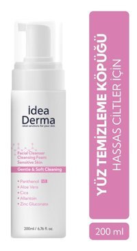 İdea Derma Alkolsüz Hassas Ciltler Yağ Bazlı Yüz Temizleme Köpüğü 200 ml