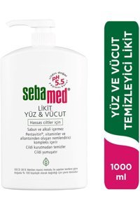 Sebamed Alkolsüz Hassas Ciltler Yağ Bazlı Yüz ve Vücut Temizleyici Likit 1 lt
