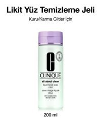 Clinique All About Alkolsüz Kuru ve Karma Ciltler Su Bazlı Yüz Temizleme Jeli 200 ml