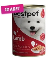 Bestpet Kuzu Etli Jöleli Yavru Köpek Maması 400 gr 12'li