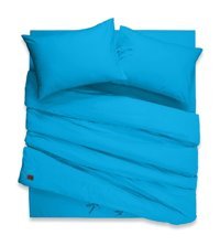Sabia Pamuk 4 Mevsim 180x200 cm Çarşaflı Düz Çift Kişilik Nevresim Takımı Mavi