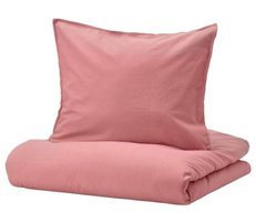 Ikea Pamuk 4 Mevsim 240x220 cm Düz Çift Kişilik Nevresim Takımı Pembe