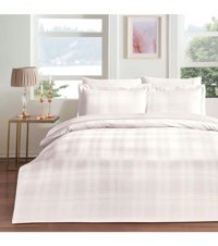 Taç Carly Pamuk 4 Mevsim 200x220 cm Çarşaflı Çift Kişilik Nevresim Takımı Ekru