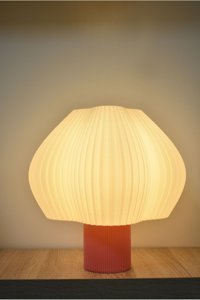 Deep Teknoloji Plastik Pembe Plastik Ayaklı Abajur