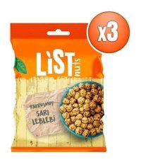 List Nuts Kavrulmuş Sarı Leblebi 3x90 gr