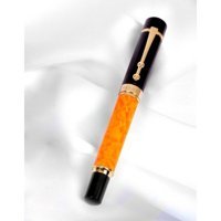 Piguet Taurus L'orange Kartuşlu Reçine Doldurulabilir Altın Kaplama Turuncu Dolma Kalem