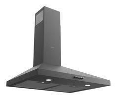 Ferre D018 283 m³ Emiş Gücü 60 cm Paslanmaz Çelik Bacalı Duvar Tipi Davlumbaz Gri