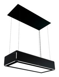 Silverline 4390 250 m³ Emiş Gücü 50 cm Metal Bacalı Ada Tipi Davlumbaz Siyah