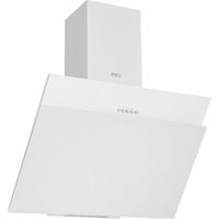 Esty 3462 231 m³ Emiş Gücü 60 cm Cam Karbon Filtreli Bacalı Duvar Tipi Davlumbaz Beyaz