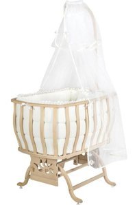 Bebetti Eko Mdf 13 kg Dikdörtgen Yataklı Sallanan Beşik