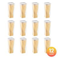Smartware Skali Kare Plastik Saklama Kabı 12x2.14 lt