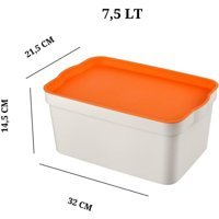 Cosiness Dikdörtgen Plastik Saklama Kabı 7.5 lt
