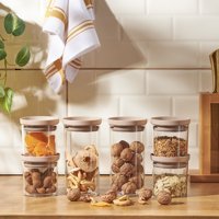 Emsan Arya Set Silindir Plastik Saklama Kabı 4x400 ml-2x850 ml