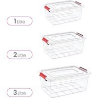 Smartware Smart Box Dikdörtgen Plastik Saklama Kabı 3x1 lt-2 lt-3 lt