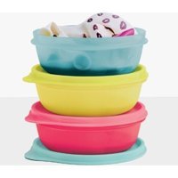 Tupperware Yuvarlak Plastik Saklama Kabı 3x300 ml