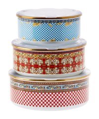 Karaca Letizia Yuvarlak Emaye Saklama Kabı 6x700 ml-1 lt-1.4 lt