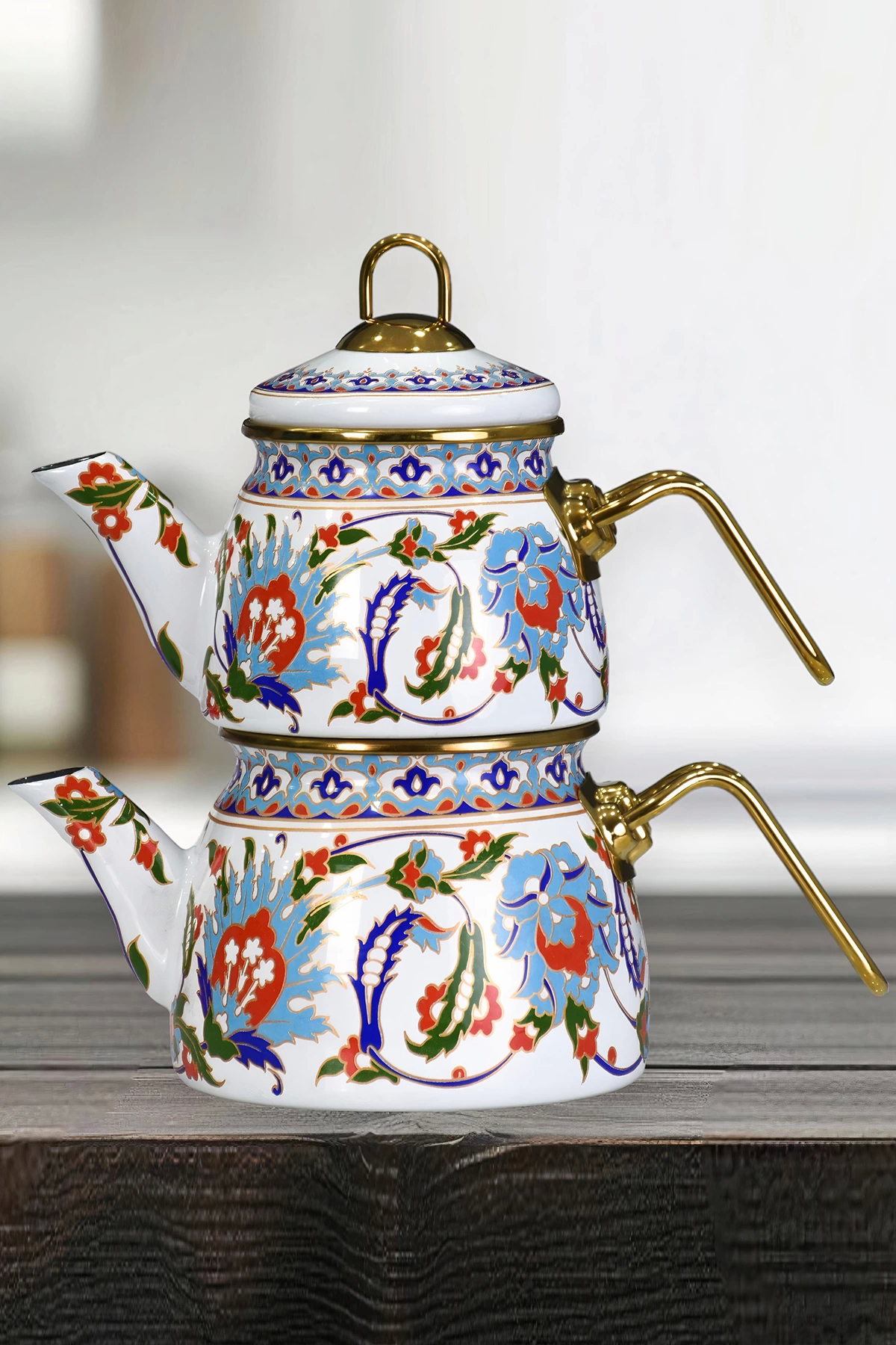 PR Home Hanzade Emaye Mini Çaydanlık Çok Renkli