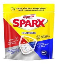Asperox Sparx Diamond Limon Tablet Bulaşık Makinesi Deterjanı 100 Adet
