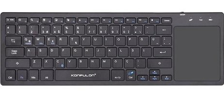 Konfulon V7 Türkçe Q Siyah Klavye