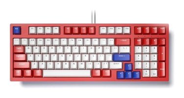 Geeksen Arapça Q RGB 97 Tuşlu Kablolu Kırmızı Mekanik Gaming Klavye