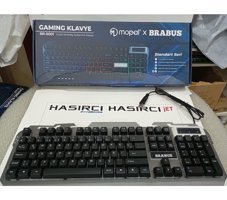 Mopal Türkçe Q RGB 104 Tuşlu Kablolu Metalik Klavye