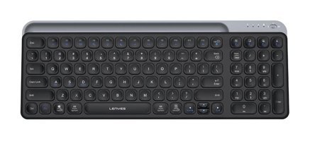 Lenyes WK106 İngilizce Q 99 Tuşlu Kablosuz Siyah Klavye