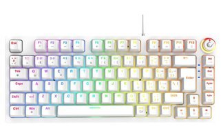 Rampage Enıgma 75 Türkçe Q RGB 82 Tuşlu Red Switch Kablolu Beyaz Mekanik Gaming Klavye