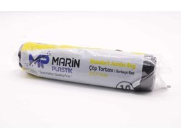 Marin Jumbo Boy 80x110 cm Çöp Poşeti 25x10 Adet Siyah