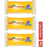 Flexi Büyük Boy 65x80 cm Çöp Poşeti 3x10 Adet Mavi