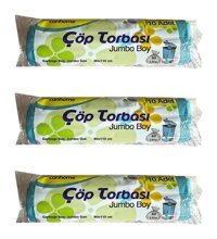 Canhome Jumbo Boy 80x110 cm Çöp Poşeti 3x10 Adet Mavi