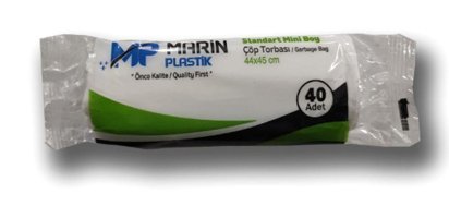 Marin Mini Boy 44x45 cm Çöp Poşeti 10x40 Adet Siyah