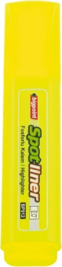 Bigpoint Spotliner Neon Sarı Kesik Uçlu Fosforlu Kalem