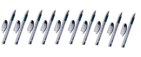 Faber-Castell Plastik Tek Renkli İğne Uçlu Siyah 10'lu Tükenmez Kalem Seti