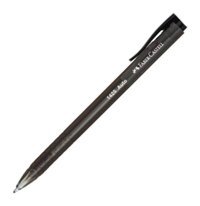 Faber-Castell 1425 Auto Plastik Tek Renkli Siyah 10'lu Tükenmez Kalem Seti