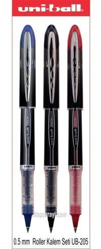 Uni-Ball Vision Elite Plastik 3 Renkli 0.5 mm İğne Uçlu 3'lü Tükenmez Kalem Seti