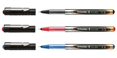 Schneider Xtra 805 Plastik 3 Renkli 0.5 mm İğne Uçlu 3'lü Tükenmez Kalem Seti