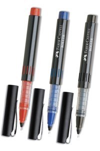 Faber Castell 3 Renk(KIRMIZI, MAVİ, SİYAH) Iğne Uçlu 0,5 Roller Kalem Yeni Nesil/üretim Üçgen Ergonomik Tutuş