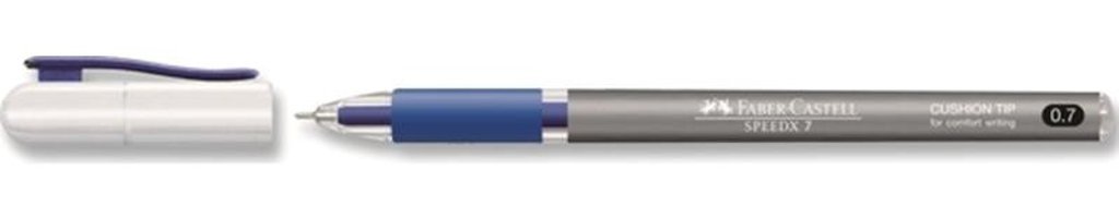 Faber-Castell Plastik Tek Renkli 0.7 mm Mavi Tükenmez Kalem