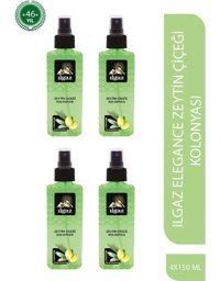 Ilgaz Elegance Zeytin Çiçeği Sprey Plastik Şişe Kolonya 4x150 ml