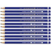 Faber-Castell 12'li Mercan Köşeli Siyah 2B Kurşun Kalem Seti