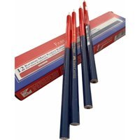 Faber-Castell 12'li Köşeli Mavi-Kırmızı 2B Kurşun Kalem Seti