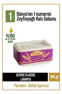 Olivos Organik Antibakteriyel Lavanta Katı Sabun 180 gr