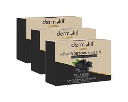 Dermokil Organik Kömür Katı Sabun 3x100 gr
