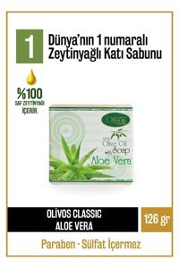 Olivos Organik Antibakteriyel Aloe Vera Katı Sabun 126 gr
