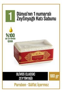 Olivos Organik Antibakteriyel Zeytinyağlı Katı Sabun 180 gr