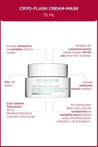 Clarins Cryo-Flash Nemlendirici Jel Yüz Maskesi 75 ml