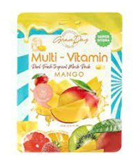 Grace Day Multi-Vitamin Mango Kağıt Yüz Maskesi 27 ml